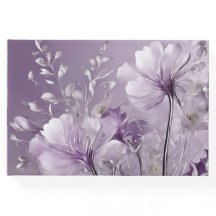 Paarse Bloemen in Bloei AI-kunst