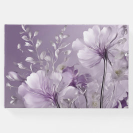 Paarse Bloemen in Bloei AI-kunst Gastenboek