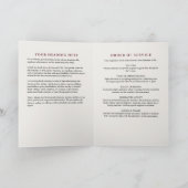 Paarse bloemen in liefdevolle herinnering begrafen programma (Binnen)