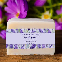 Paarse Bloemen Lavendel Tuin Zeep Buikband