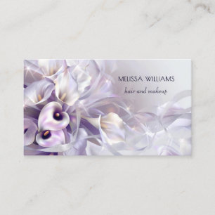 Paarse Bloemen Luxe Visitekaartje