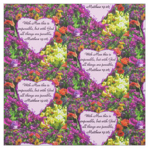 PAARSE BLOEMEN MATTHEW 19:26 FOTOONTWERP STOF