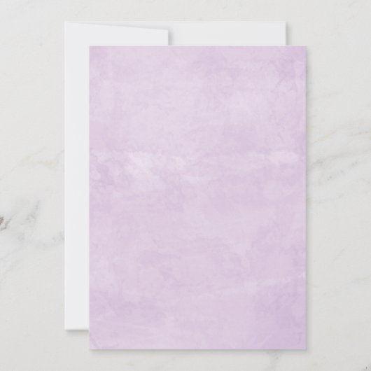 Paarse Bloemen Quinceañera Uitnodiging in het Spaa (Achterkant)