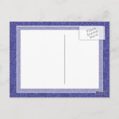 Paarse bloemen Tudor Gardens Damask Briefkaart (Achterkant)