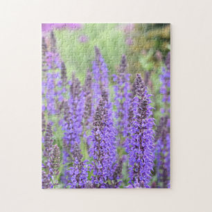 paarse bloemen Tuinbouwfotografie Legpuzzel