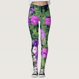 paarse bloemen Tuinlente Colorful Girly Leggings