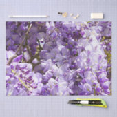 Paarse bloemenbloem met bloesem tissuepapier (Craft)