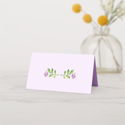 Paarse Bloemenbos Waterverf Bosdieren (Achterkant)