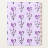 Paarse Bloemendagboek Planner (Achterkant)