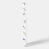  Paarse bloemengroene bladeren Boho Case-Mate iPhone Case (Achterkant / Links)