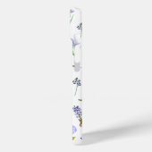  Paarse bloemengroene bladeren Boho Case-Mate iPhone Case (Achterkant / Links)