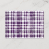 Paarse bloemenpompoen Baby shower Boekaanvraag Informatiekaartje (Achterkant)