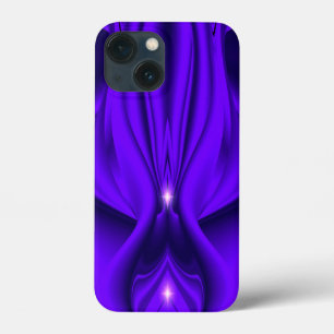 Paarse bloemenregenboogdromen , twee sterren iPhone 13 mini hoesje