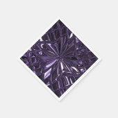 Paarse bloemenservetten servet (Hoek)