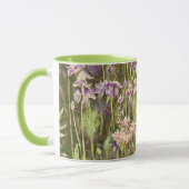 Paarse Bloementuin Floral Art Mok Cup (Links)