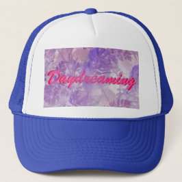 Paarse Bloemige Droom Trucker Pet