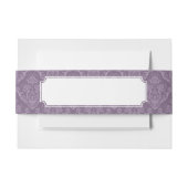 Paarse bloemkool uitnodigingen wikkel (Voorkant Voorbeeld)