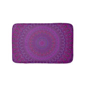 Paarse bloemmandala badmat (Voorkant)