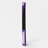 paarse bloemmotief Case-Mate iPhone case (Achterkant/links)