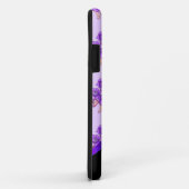paarse bloemmotief Case-Mate iPhone case (Achterkant/rechts)
