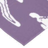 Paarse bloemmotief tafelkleed (Gekanteld)