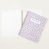 paarse bloemplanner planner (Display)