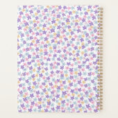 paarse bloemplanner planner (Achterkant)