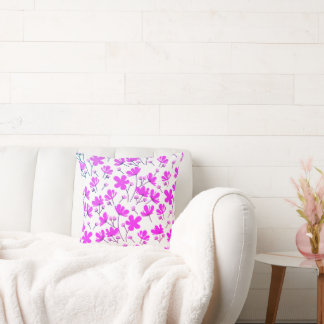 Paarse bloemtuin kussen