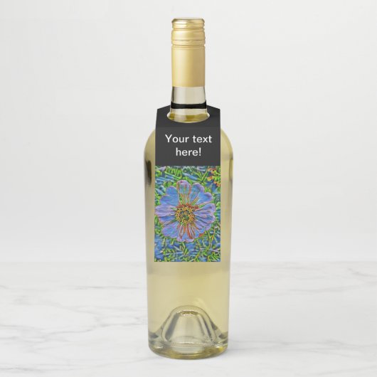 Paarse bloemverf flessenhanger (Op fles)