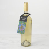 Paarse bloemverf flessenhanger (Schuin)