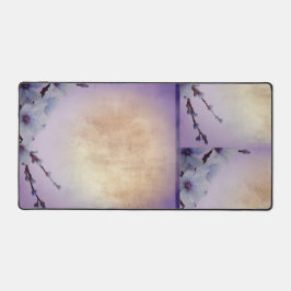 Paarse bloesem bureaumat