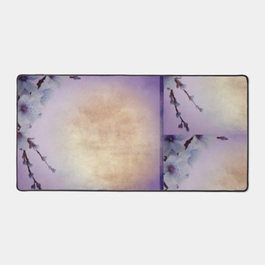 Paarse bloesem bureaumat (Voorkant)
