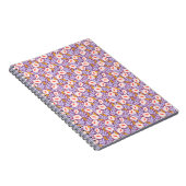 Paarse Bloesem Spiral-Bound Journal Notitieboek (Rechterzijde)