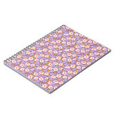 Paarse Bloesem Spiral-Bound Journal Notitieboek (Linkerzijde)