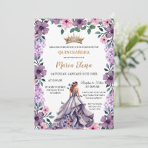 Paarse Bloesems en Vlinders: Quinceañera