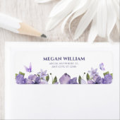 Paarse bloesemvlinder etiket (Insitu)