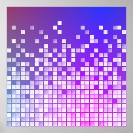 Paarse Blokken Poster (Voorkant)