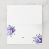 Paarse Bloom Eucalyptus Botanical Wedding (Buitenkant ongevouwen)