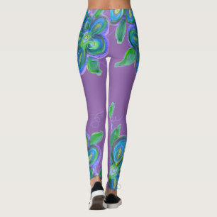 Paarse blote Leggings