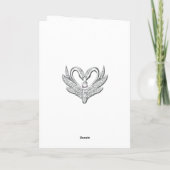 Paarse Blue Silver Swans Program Kaart (Achterkant)