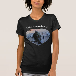 Paarse Bluegill Fish Foto Heart Lake Arrowiad T-shirt