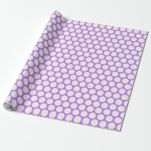 Paarse Blush Polka Dot Modern Wrapping Paper