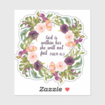 Paarse Blush Roze Bloemige Bijbelvers God is erbin