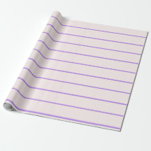Paarse Blush Stripe Wrapping Paper