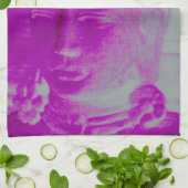 paarse boeddha theedoek (Gevouwen)