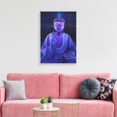 Paarse Boeddha Universe Galaxy Painting Wall Art Canvas Afdruk (Insitu (Woonkamer))
