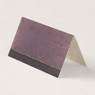 Paarse  boekenkaarten visitekaartjes