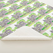 Paarse boerderij Sherpa Blanket Sherpa Deken (3/4)