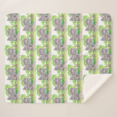 Paarse boerderij Sherpa Blanket Sherpa Deken (Voorkant (horizontaal))