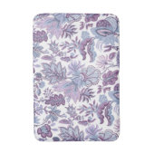 Paarse Boho  bloemenprint Badmat (Voorkant Verticaal)